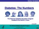 Diabetes: The Numbers PowerPoint Slide Cover