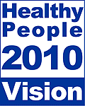 Graphic image of Healthy People 2010 Vision logo