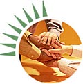 Illustration of shaking hands
