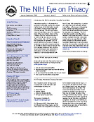 NIH Eye on Privacy August-September 2008