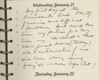 January 20, 1953 Diary Entry