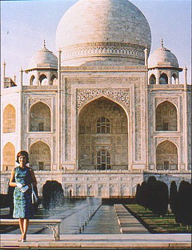 Mrs. Kennedy at the Taj Mahal