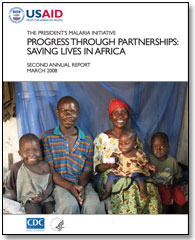 Cover: PMI Second Annual Report: Progress Through Partnerships - Saving Lives in Africa, March 2008