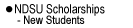 NDSU Scholarships - New Students