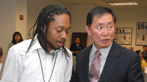 Lewis McIlwain, Inside HRSA reporter, interviews George Takei for this issue.