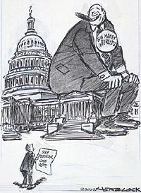 Image of Herblock's It's still a representative form of government – they represent us"