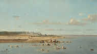 image: Paul Guigou, Washerwomen on the Banks of the Durance, 1866