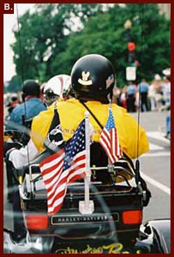 [Members of Rolling Thunder, in Washington for the National World War II Reunion], 2004.