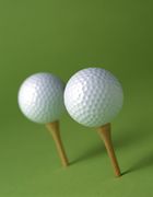 2 golf balls