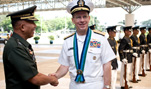 U.S. Navy Adm. Mike Mullen, right, chairman of the Joint Chiefs of Staff, shakes hands with Philippine Lt. Gen Alexander M. Yano, chief of staff, Armed Forces of the Philippines, in Manila, June 2, 2008.