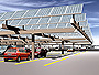 This image is an artist's depiction of PowerLight Corporation's solar power project to be built in Gwangju, Korea. The project is being financed by a 15-year Ex-Im Bank-backed loan guarantee from City National Bank in Los Angeles.