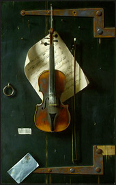 The Old Violin by William Harnett