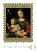 Image: Holiday Stamps: Bernardino Luini’s The Madonna of the Carnation