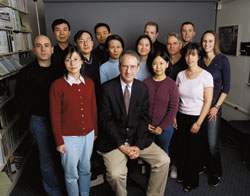 Louis M. Staudt, M.D., Ph.D., and members of his NCI laboratory. Image credit: National Institutes of Health. Photographer: Bill Branson.