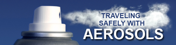 Aerosol can and airport