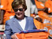 Photo of Mrs. Laura Bush assembling a home care kit at the Mututa Memorial in Lusaka, Zambia.