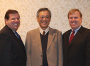 Image of Public Printer Robert C. Tapella, Professor Nobuhiro Igawa and Acting Superintendent of Documents Ric Davis