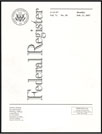 Federal register Cover