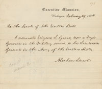 Lincoln's Nomination of Grant