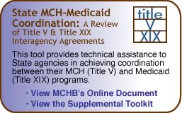 MCH-Medicaid Coordination