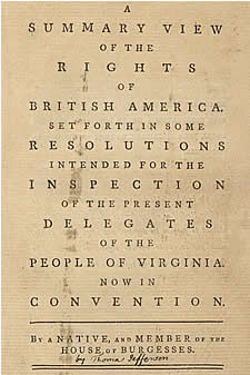 A summary view of the rights of British America 