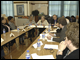 Secretary Spellings talks with staff at Humboldt Park Charter School in Milwaukee, Wisconsin.  During the visit, Spellings presented an Early Reading First grant to Marquette University that will benefit students in the Milwaukee area.