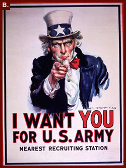 James Montgomery Flagg, artist. I Want You for U.S. Army : Nearest Recruiting Station.