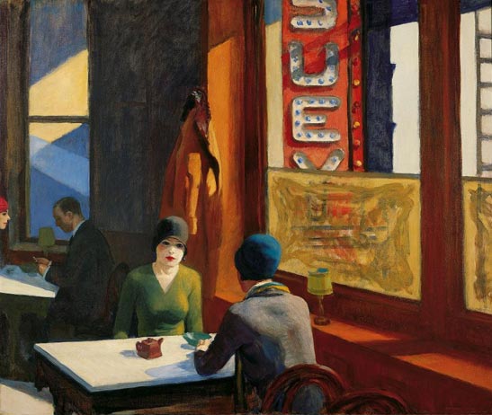 Image: Edward Hopper, Chop Suey, 1929, Collection of Barney A. Ebsworth