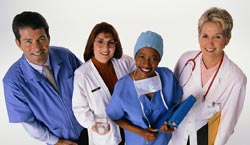 Image of medical staff posing for photo