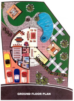 THIS IS ONE OF THE FLOORPLANS that is part of the 120-villa expatriate housing community in Doha, Qatar that will be built using U.S. equipment and services and supported by a $30 million loan guarantee from the Export-Import Bank of the U.S. (Artwork: Almana Group, WLL).