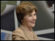 First Lady Laura Bush speaks during the Conference on School Safety at the National 4-H Youth Conference Center in Chevy Chase, Maryland.