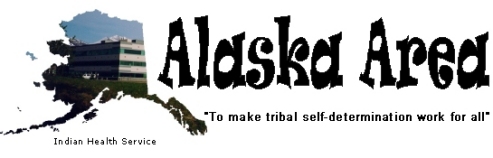 Alaska Area graphic title banner  "To make tribal self-determination work for all"