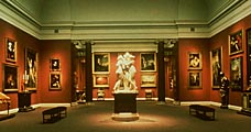 Image: The Waterloo Gallery, a section of the elaborately designed exhibition Treasure Houses of Britain