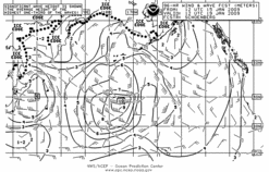 Latest 96 hour Pacific wind & wave forecast