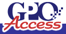 GPO access home Page.