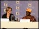 Secretary Spellings participates in a panel discussion on Mother-Child Literacy and Intergenerational Learning during the White House Conference on Global Literacy at the New York Public Library.  Joining Secretary Spellings (from left) are:  Maria Diarra Keita, Founding Director, Institute for Popular Education in Mali; Florence Molefe, Facilitator, the Family Literacy Project in South Africa; and Dr. Perri Klass, Medical Doctor and President of the Reach Out and Read National Center and Professor of Journalism and Pediatrics, New York University.  White House photo by Shealah Craighead