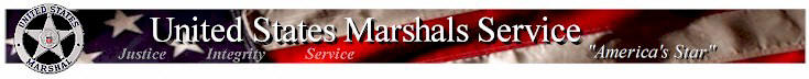 Banner of U.S. Marshal's Badge and American Flag