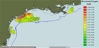 hypoxia data from 7 June to 3 July 2007 collected by the Gulf of Mexico Hypoxia Watch