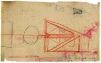 Image: An early design sketch of the East Building by architect I.M. Pei