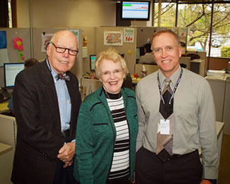 Photo of Dr. William Robertson, Dr. Elizabeth Duke and Dr. William Hurley