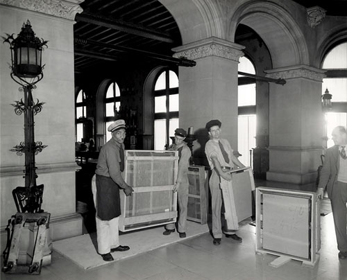 National Gallery of Art paintings being moved for safe storage at Biltmore House