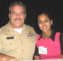 CDR Dale Bates, OPR-Seattle Analyst, and Nisha Patel, ORHP Project Officer