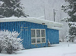 Dahl Memorial Clinic in winter