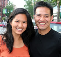 Picture of couple smiling