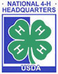National 4-H Headquarters, USDA logo