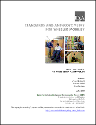 Standards and Anthropometry for Wheeled Mobility (report cover)