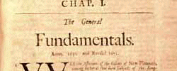 The General Fundamentals of the Plymouth Colony