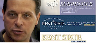Kent State University Magazine Story on Safe Surrender