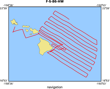 F-5-86-HW map of where imagery equipment operated