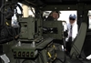 Secretary of Defense Robert M. Gates tours the future combat systems facility on Fort Bliss in El Paso, Texas, May 1, 2008.